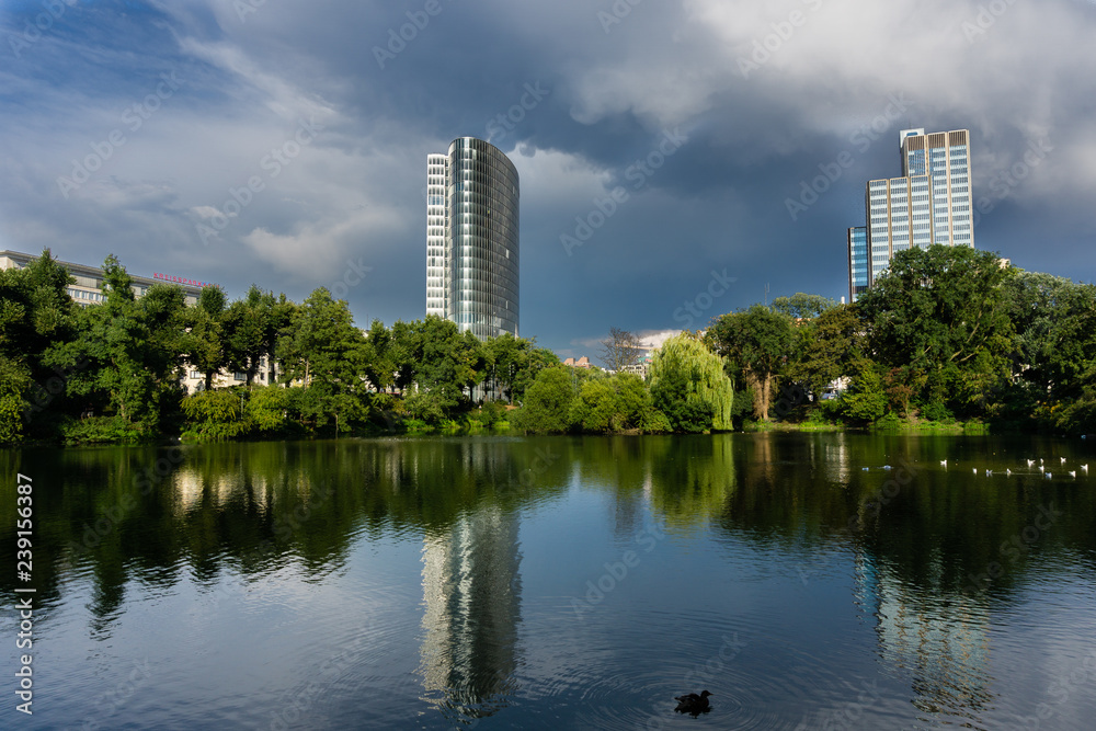 Reflections in lake