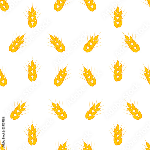 pattern with ears of wheat