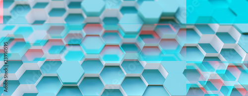 scifi technology hexagon pattern background