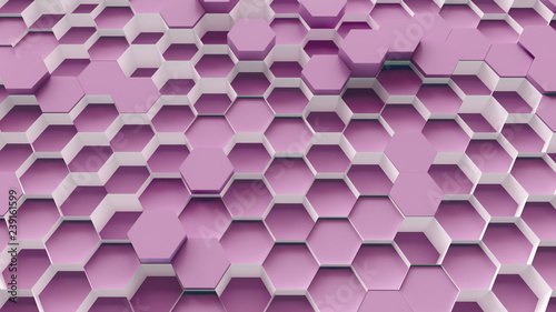 Fototapeta Naklejka Na Ścianę i Meble -  scifi technology hexagon pattern background