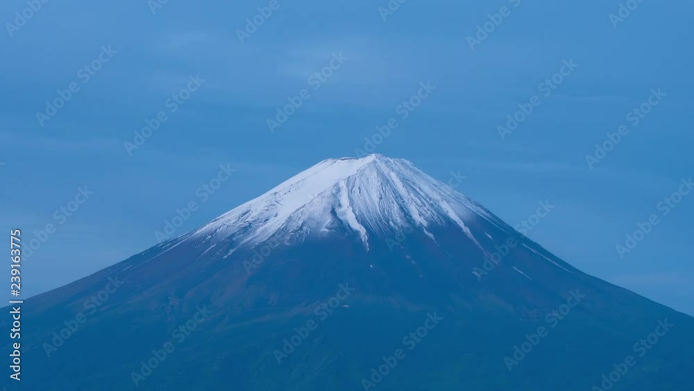 Mt. Fuji Becoming Pink in the Morning (time lapse) Mt. Fuji Becoming Pink in the Morning (time lapse)