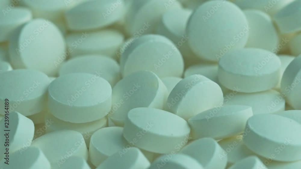 Close up white drug spin,slow motion Close up white drug spin,slow motion