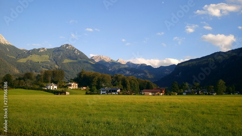 Mountain village landscape