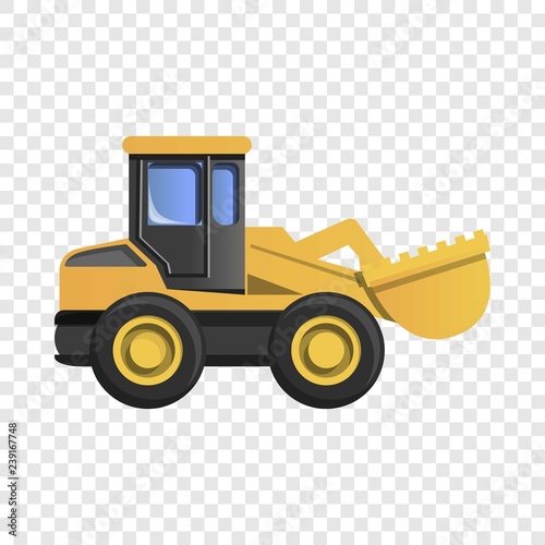 Wheel excavator icon. Cartoon of wheel excavator vector icon for web design  