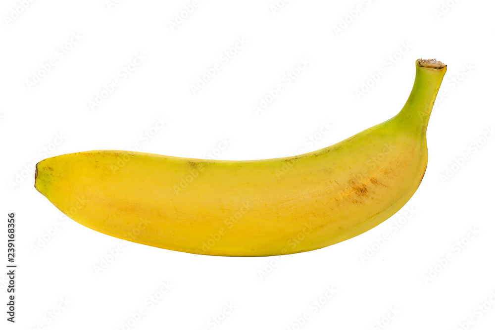 banana isolate on a white background, full of focus, no shadows banana isolate on a white background, full of focus, no shadows