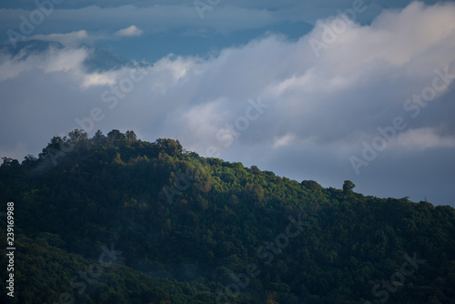 landscape with mountains and clouds © iSomboon