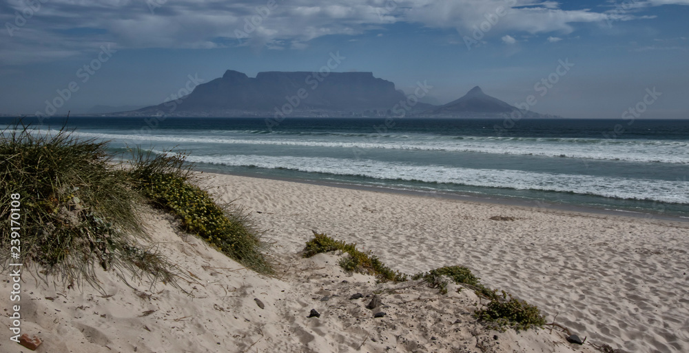 Table Mountain with beach Table Mountain with beach