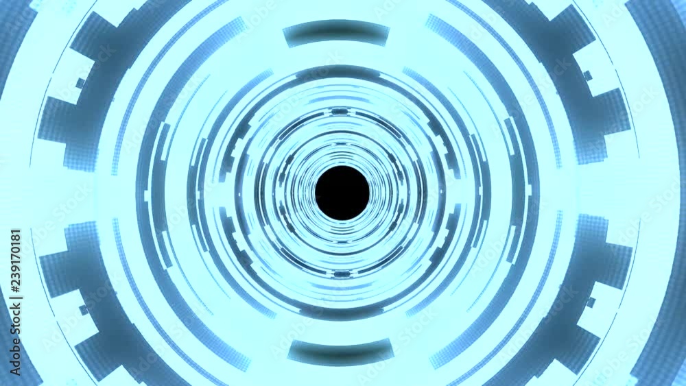 Flight in out neon lights cyber data vr tunnel motion graphics animation background seamless loop new quality futuristic cool nice beautiful 4k stock video footage