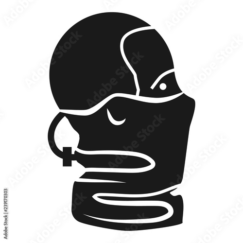 Ski balaclava icon. Simple illustration of ski balaclava vector icon for web design isolated on white background