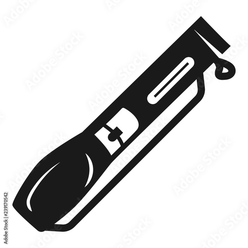Bag sport stick icon. Simple illustration of bag sport stick vector icon for web design isolated on white background