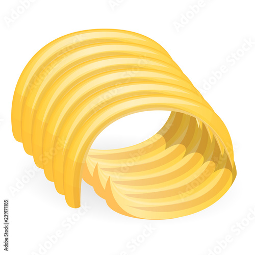 Slice butter icon. Cartoon of slice butter vector icon for web design isolated on white background
