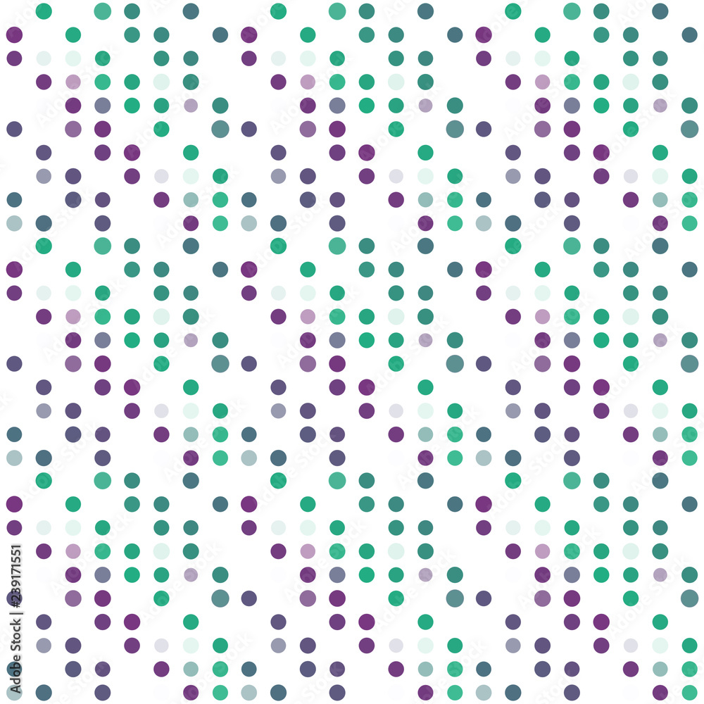 Seamless abstract pattern background with a variety of colored circles.