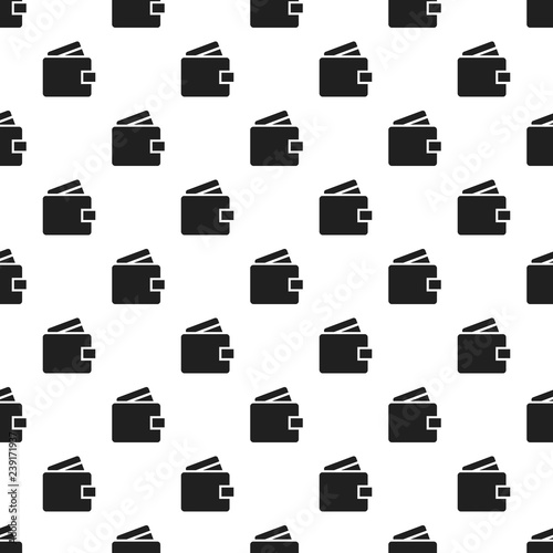 Money wallet pattern seamless vector repeat for any web design