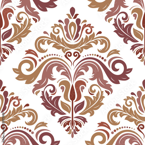 Orient classic colored pattern. Seamless abstract background with vintage elements. Orient background