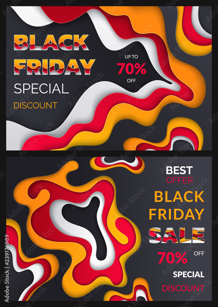 Obraz premium Black Friday Special Discount, Percent Offer