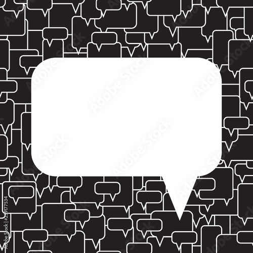 Speech bubbles seamless pattern.