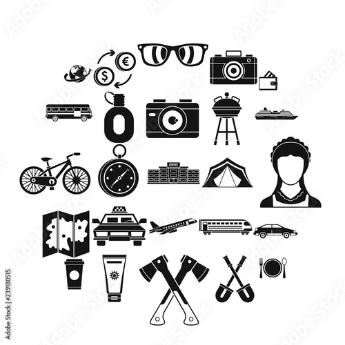 Holiday money icons set. Simple set of 25 holiday money vector icons for web isolated on white background