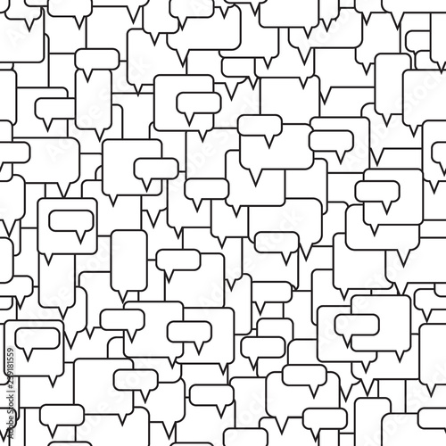 Speech bubbles seamless pattern.