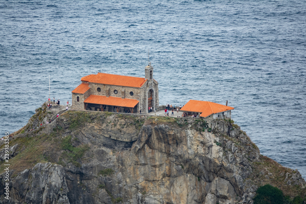 Chapel on top of San Juan de Gaztelugatxe islet Chapel on top of San Juan de Gaztelugatxe islet