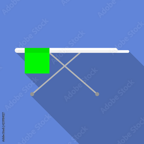 Iron home board icon. Flat illustration of iron home board vector icon for web design