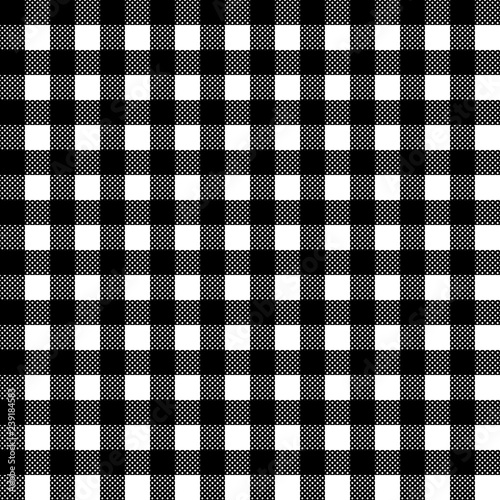 Black tablecloth crossed diagonal lines pattern