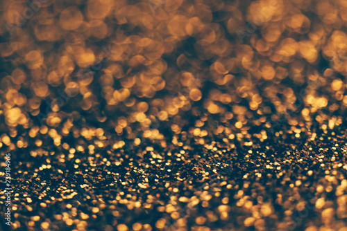 Golden bokeh background.