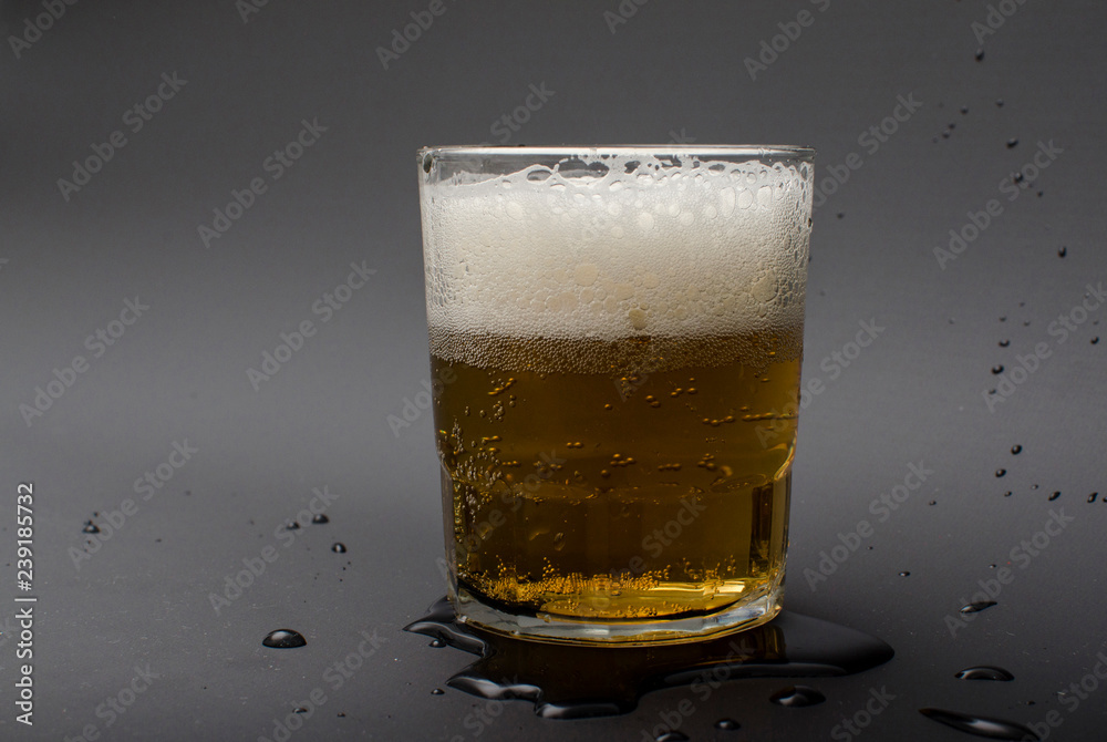refreshing glass of beer ready to take refreshing glass of beer ready to take