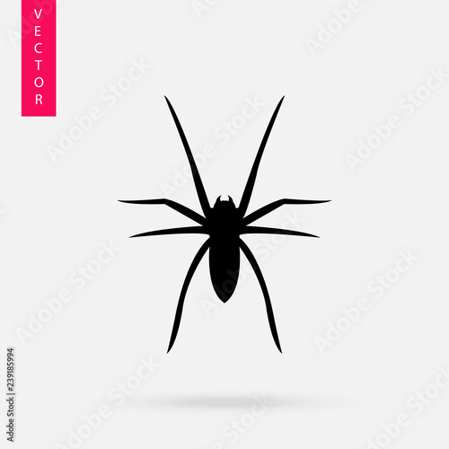 Spider icon, logo on white background