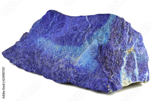 Fotografija madani lapis lazuli from Badakhshan province, Afghanistan isolated on white back