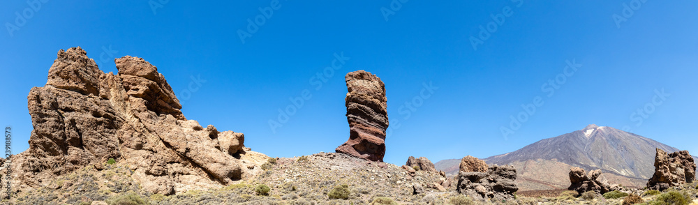 Panorama vom Nationalpark El Teide in Teneriffa,