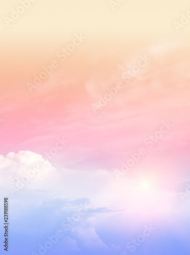 Canvas Print Sky and clouds vertical photo