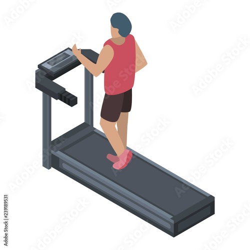 Speedwalk icon. Isometric of speedwalk vector icon for web design isolated on white background