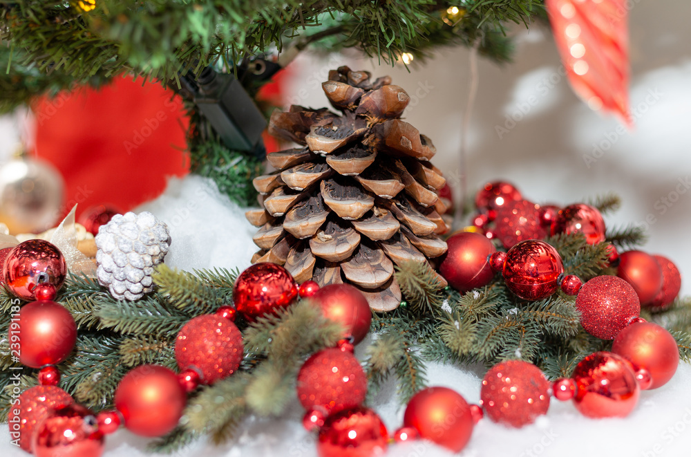 Lanterns. Decoration. Bow. Holiday. Christmas Lanterns. Decoration. Bow. Holiday. Christmas