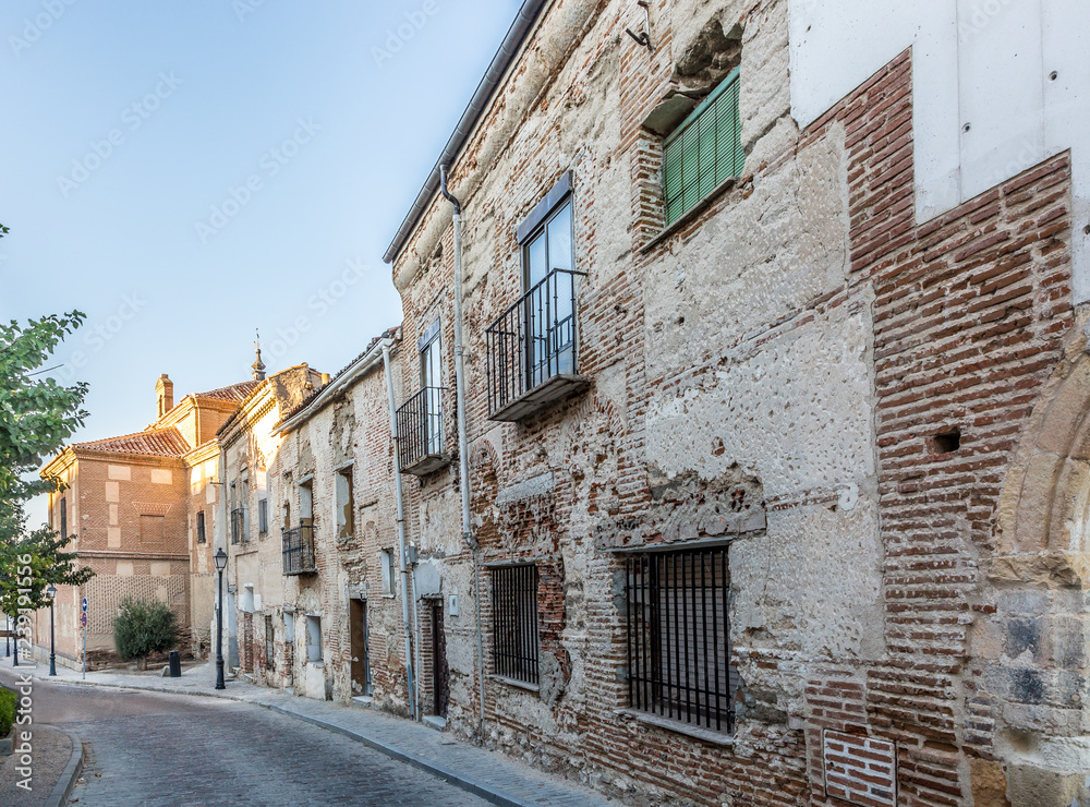 Fototapeta premium Street of the municipality of Arevalo Spain, belonging to the province of Avila