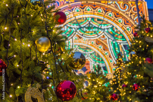 Festival - Christmas light - near Red Square in the city center