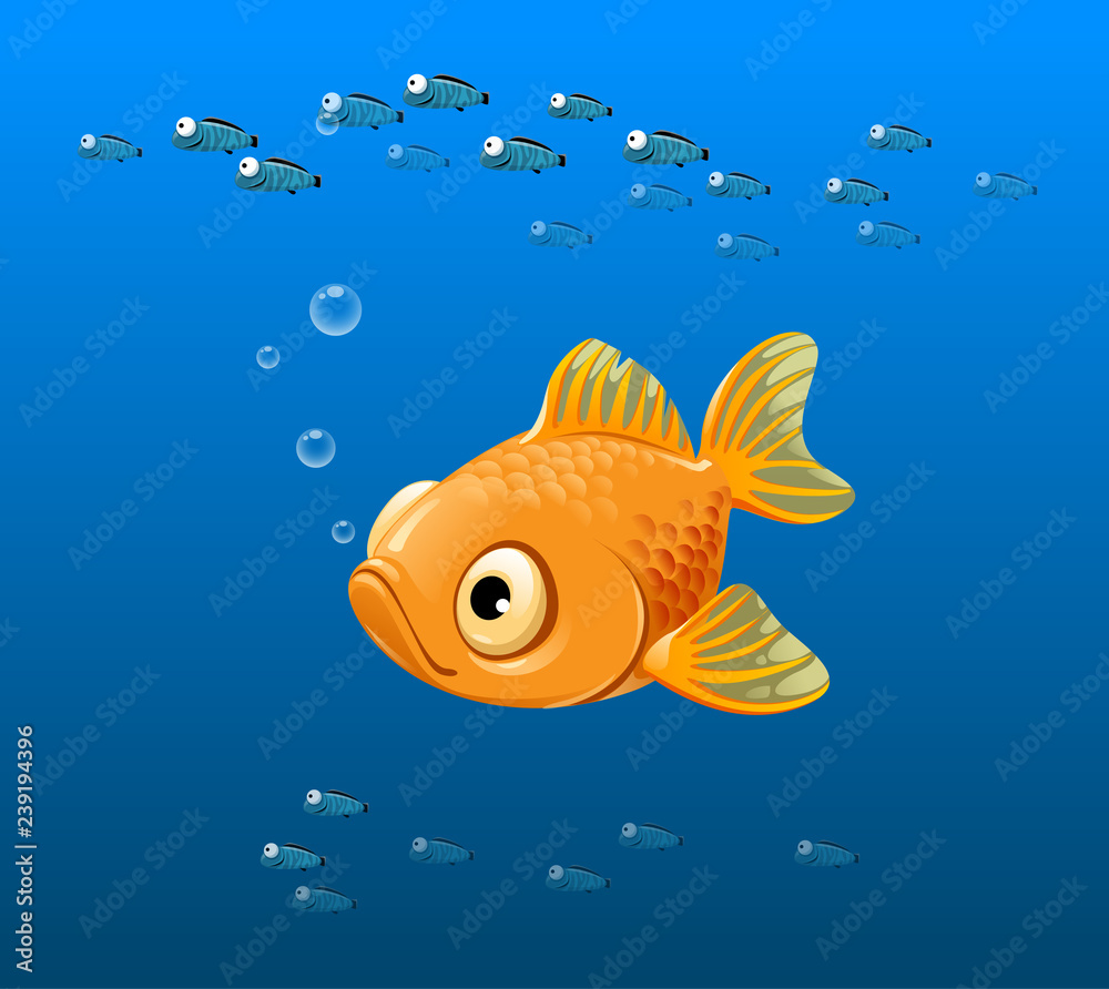 vector illustration of sad fish, yellow fish, goldfish, yellow stripes, cartoon, big eyes, ocean, sea, marine fish, tropical fish, seabed, underwater world Stock Vector | Adobe Stock vector illustration of sad fish, yellow fish, goldfish, yellow stripes, cartoon, big eyes, ocean, sea, marine fish, tropical fish, seabed, underwater world Stock Vector | Adobe Stock