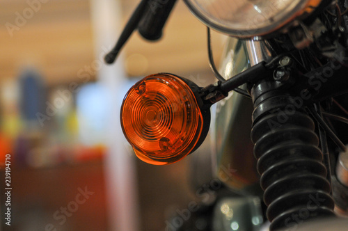 Quadro em tela moped motorrad detail blinker scheinwerfer