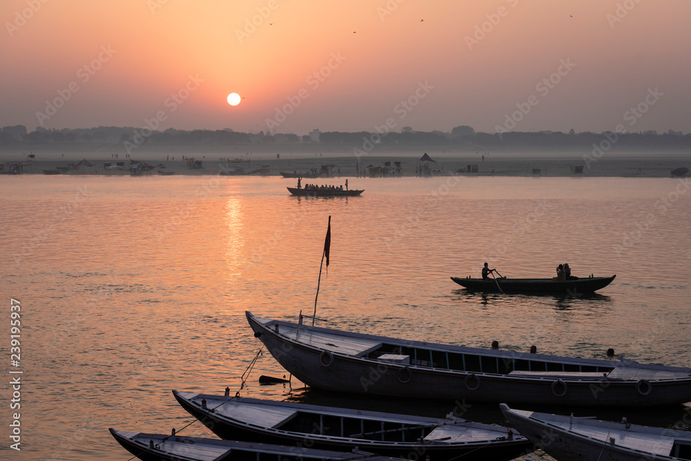 Varanasi al atardecer, India. 
