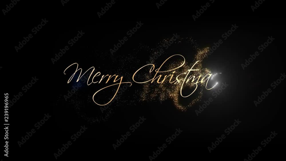 Merry Christmas New Year Greeting Beautiful Text Animation With Alpha Channel Merry Christmas New Year Greeting Beautiful Text Animation With Alpha Channel