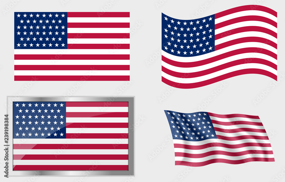 Flag of The US 46 Stars