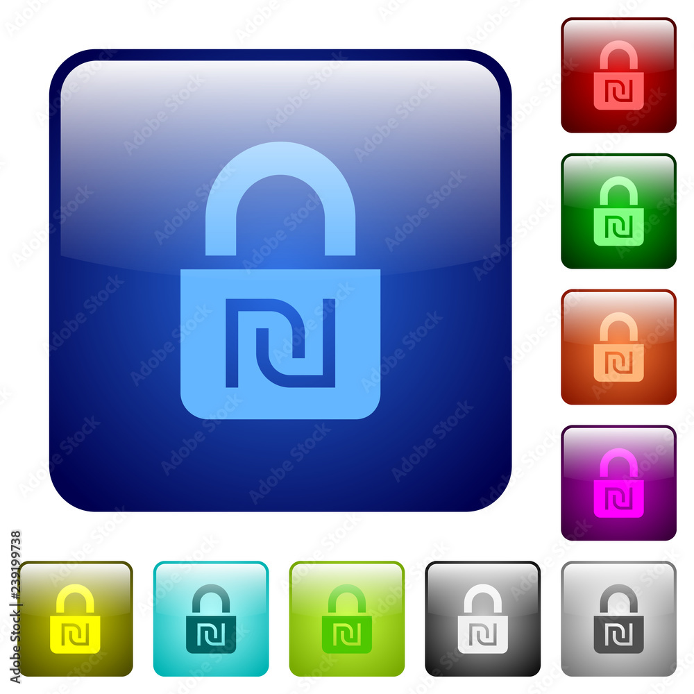 Locked Shekels color square buttons Locked Shekels color square buttons