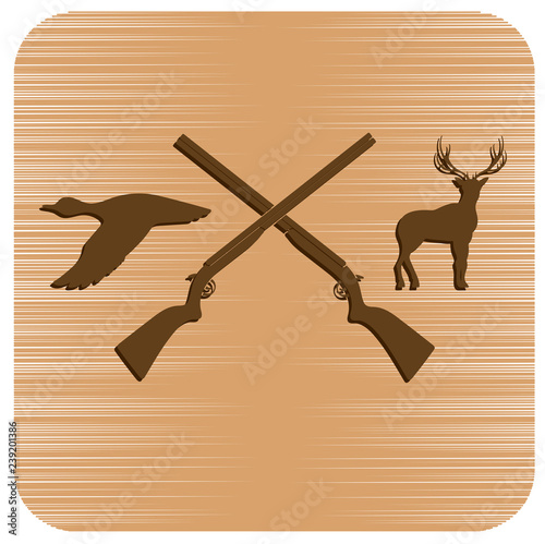 Hunting club logo icon