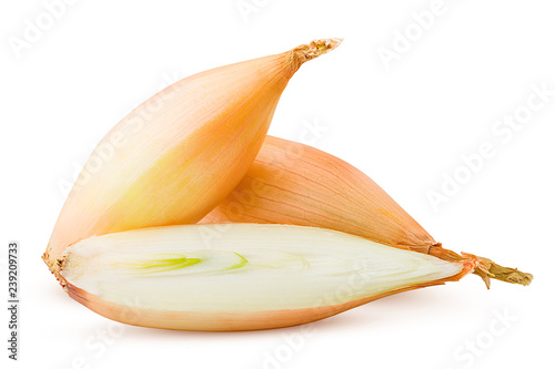 Принти на полотні onion, shallot, isolated on white background, clipping path, full depth of field