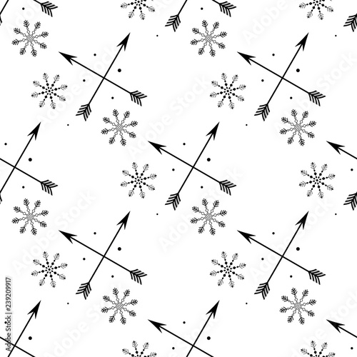 Vector  clip art  hand drawn. Pattern  seamless  stars  baby  snowflakes  signs  arrows  ornament  boho  textile  cute  wallpaper. Print  decor elements  card  poster  clothes print  package design.