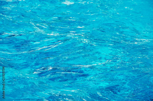 water in swimming pool rippled water detail background © oleh11