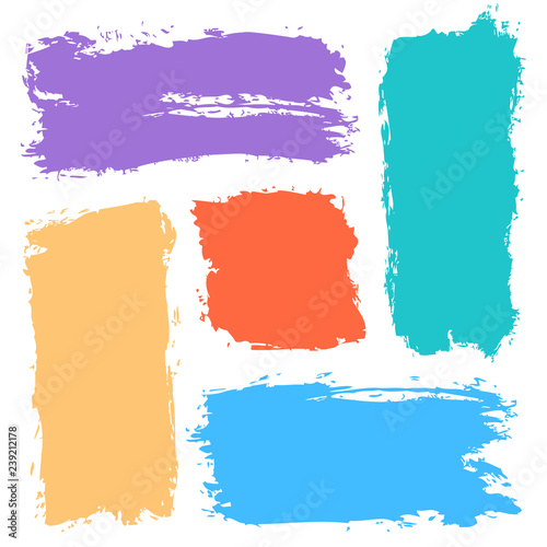 Abstract background created using brush strokes of different colors. Design graphic element saved as a vector illustration