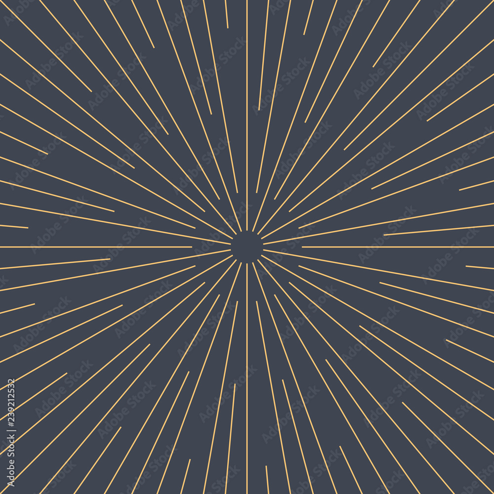 Obraz premium Abstract sunburst or sunbeams blank background. Empty retro vintage backdrop in square format. Design graphic element is saved as a vector illustration