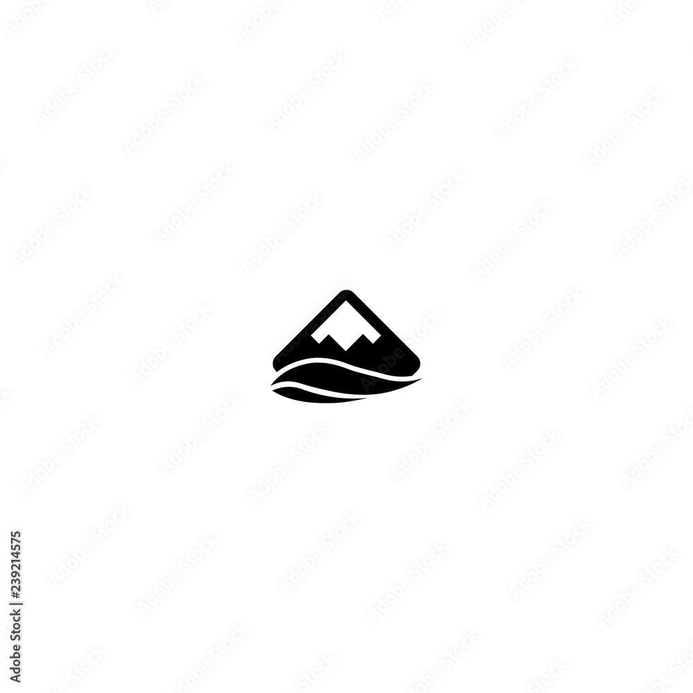 Fototapeta premium mountain simple logo