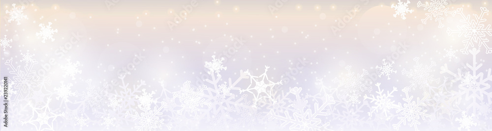 Zimowy baner - winter banner - obrazy, fototapety, plakaty 