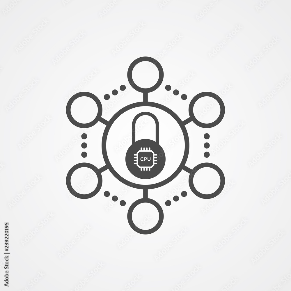 Network protection vector icon sign symbol Network protection vector icon sign symbol